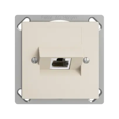 Prise INC 1×RJ45/s 4P ITplus EDIZIOdue crema 