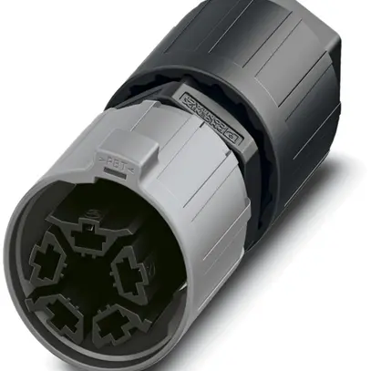 Connettore QUICKON 4LPE 2.5mm² Ø6…11mm con dado nero/grigio 