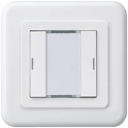 Pulsante INC Hager basico C KNX doppio LED bianco 