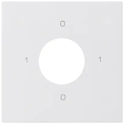 Kit frontale per interruttore a chiave S0 60×60mm kallysto 0-1-0-1 bianco 