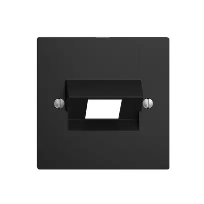 Placca frontale 1×RJ45 ITplus EDIZIOdue nero 