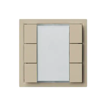 Poussoir universel ENC 6×KLA A avec LED beige 