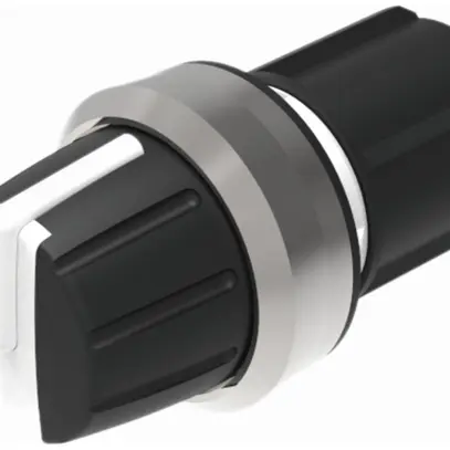Interruttore rotat. INS EAO45 0-f-f-f bianco, anello grigio sab. 