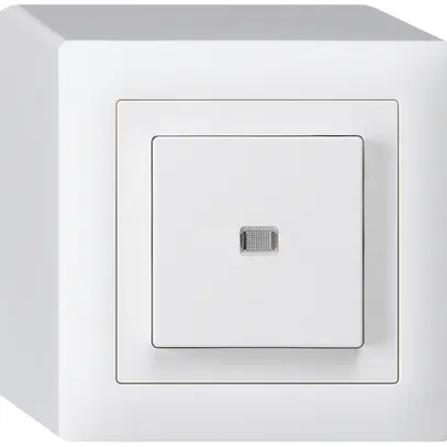 Pulsante luminoso AP kallysto AR/1L bianco 