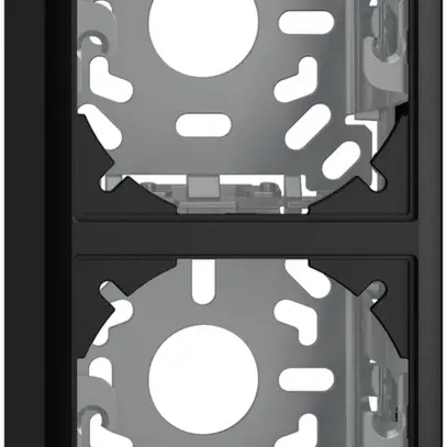 Cappa con piastra di base 2×54mm per combinazione FX verticale/orizzontale nero 