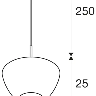 Lampada sospesa SLV PANTILO CONVEX 29 E27 40W Ø290×250mm cromo 