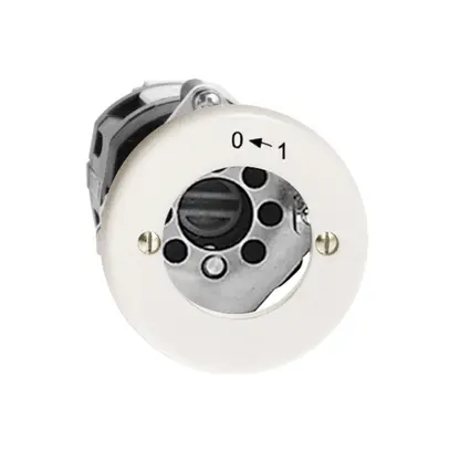 Contatto rotativo INC 0<-1/2P bianco per serrat.di sic. senza cilind 