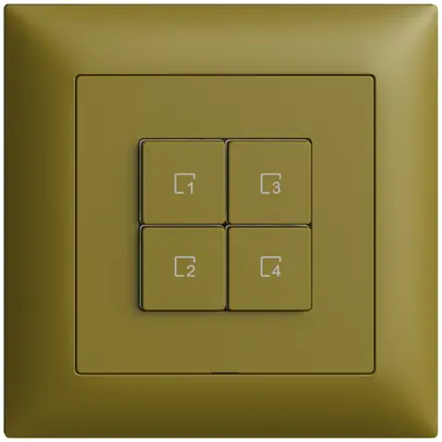 Pulsante scena INC 4 scene/4T Edue Wiser olive 