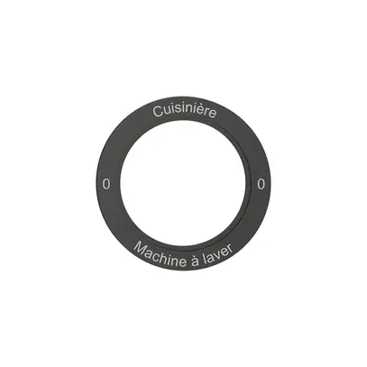 Kennscheibe NEVO, f.Drehschalter, 0-Cuisinière-0-Machine à laver, schwarz 