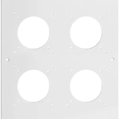 Intestazione NUP Feller NEVO, 4×2, per apparecchi N.CO, bianco 