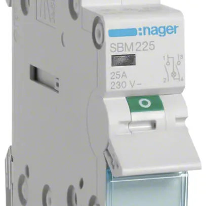Interrupteur AMD Hager SBM 25A 230V 2 fermeur 0 ouvreur 1 inverseur 