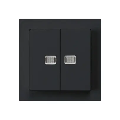 Kit frontal kallysto noir avec 2 lentilles 60×60mm 