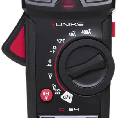 Pince ampèremétrique UNIKS C54 TRMS 400A AC CAT III 1000V AC/DC 