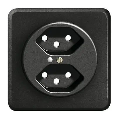 Kit frontal ENC FH 2×T13 noir 86×86mm, lentille, 