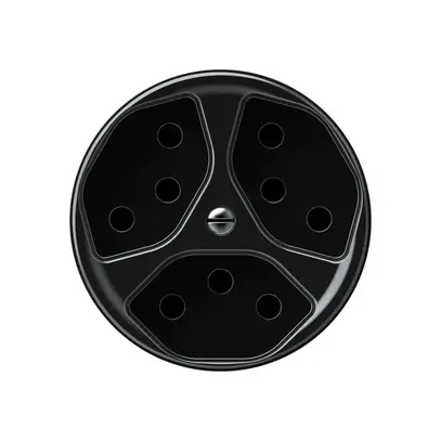 Presa origin 3×tipo 13 10A 230V 60×60mm nero 