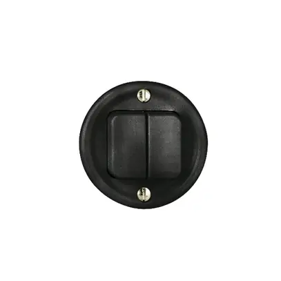 Kit frontal FH noir pour interr./contact poussoir double 