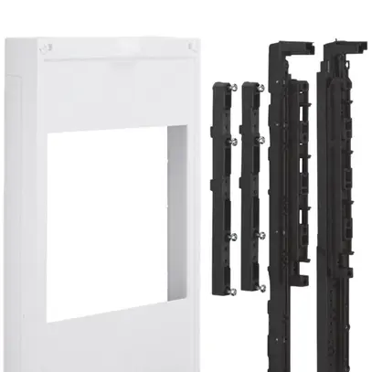 Kit Hager univers N 450×250mm 2 sectionneurs DIN2 sur rail collecteur horizontal 