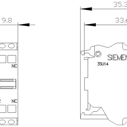 Module de contact Siemens SIRIUS ACT 1O sol bornes à ressort 