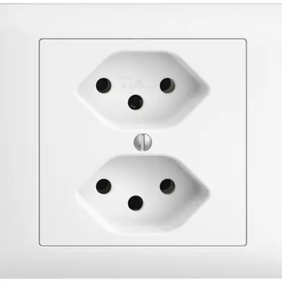 Presa INS EDIZIOdue BKE 2×T13 bianco 
