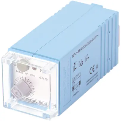 Relais temporisé ComatReleco RS41-M/ATX, 220…240VAC, boîtier bleu 