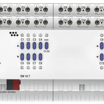 Attuatore-commutatore e di persiana AMD Theben RM 16 T KNX,16 o 8× 