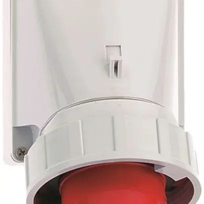 Spina d'attrezzi AP CEE Bals 5P 63A 400V 6h rosso IP67 nich. 