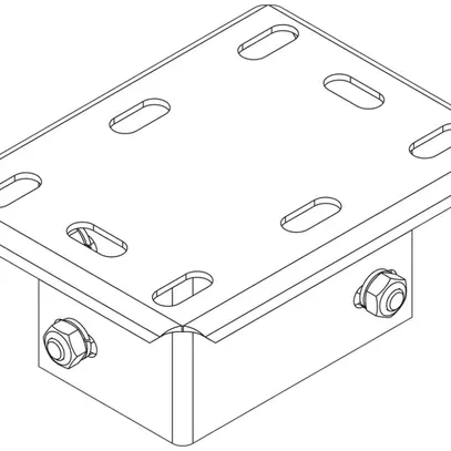 Kopfplatte Lanz 200×150×90mm verzinkt 