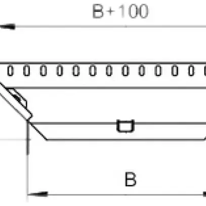 T-Anbaustück 85×300mm tauchfeuerverzinkt 