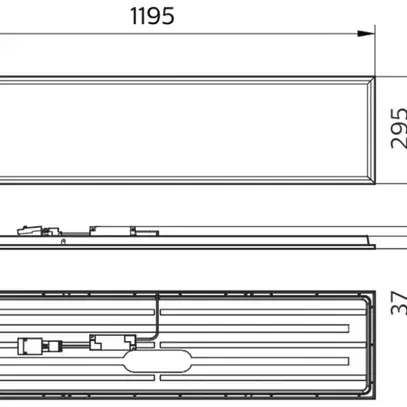Lampada pannello LED Philips RC132V OC 28.5W 3600lm 4000K 0.3×1.2m bianco 