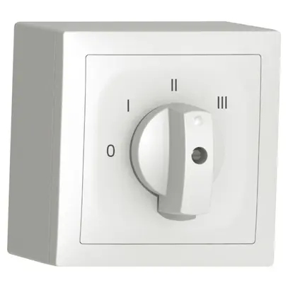 Interrupteur rotatif AP SIDUS A 5/1L blanc 
