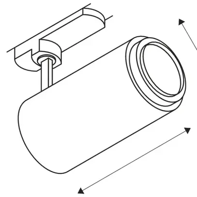 Proiettore LED SLV NUMINOS ZOOM M DALI 20W 1650lm 2700K 15…60° 3-fasi bi/ne 
