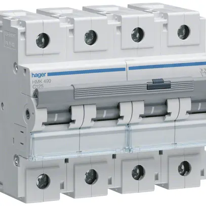 Disjoncteur Hager MCB 4P 400V type C 125A 6UM 