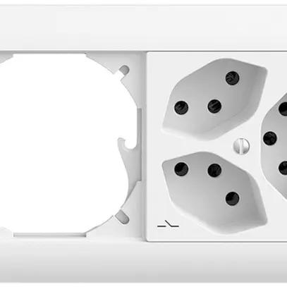 UP-Kombination EDIZIOdue 1×2 weiss leer + 3×T13S 