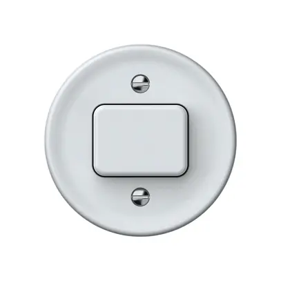 Interruttore a pulsante origin sch 6 60×60mm bianco 
