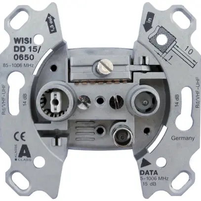 Prise de données R/TV DD15 15dB 5…65MHz, sans crampon 
