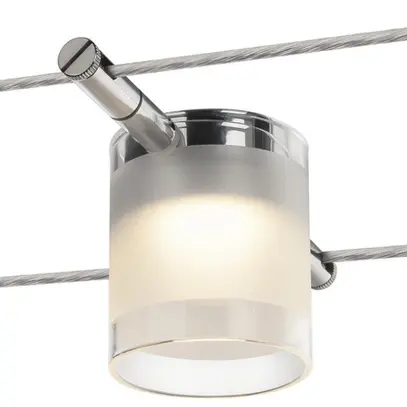 Lampada LED SLV COMET p. sistema di cavo TENSEO 12V 6.3W 410lm 2700K 120° cromo 