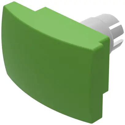 Capot à poussoir EAO 22 convexe vert 