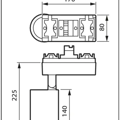 LED-Spotleuchte StyliD Evo ST770S für Schiene 830 4900lm 24° weiss 