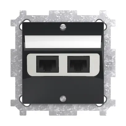 UP-Anschlussdose SIDUS 2×RJ45 anthrazit 