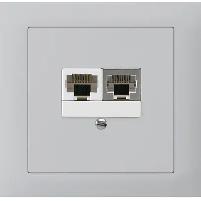 Scatola INS kallysto 2×RJ45s+u separato grigio chiaro 