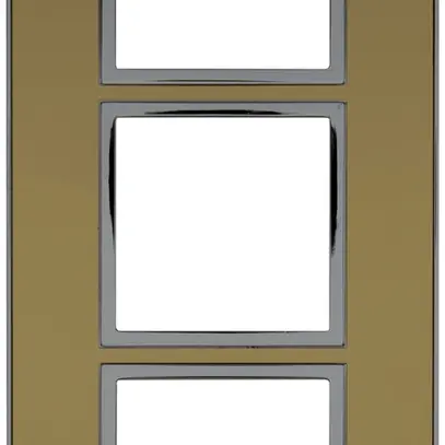 Abdeckrahmen ATO 1×3 Modul, gold reflective 