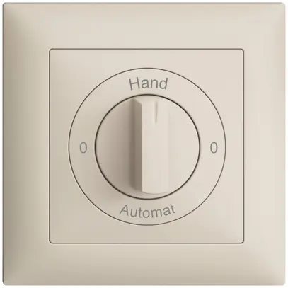 Kit front. 0-Hand-0-Automat EDIZIOdue crema 88×88mm pour interr.rot 