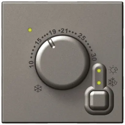 Thermostat d'ambiance INC NMOS 16A magnésium 10…40°C 2 modules 