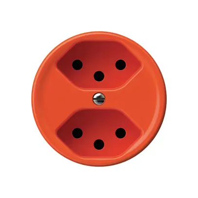 Presa origin 2×tipo 13 10A 230V 60×60mm arancione 