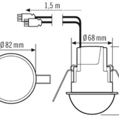 Rilevatore di movimento INS ESYLUX MD-CE 360i/24 WAGO, opale opaco 