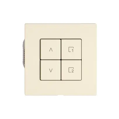 Interruttore tapparelle EDIZIO.liv Wiser SNAPFIX® 1 scena 4 tasti cr 