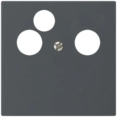 Plaque frontale kallysto pour R&M HWS anthracite 3×coax données 