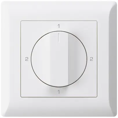 Interruttore rotativo INC kallysto.line 3/1L bianco con impugnatura girevol 