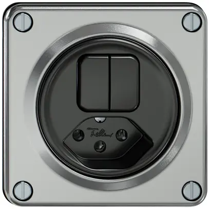 Combinazione ELEMENT 2×schema 3+tipo 13 alluminio 