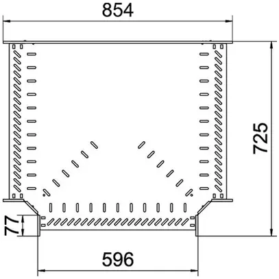 Pezzo a T BET RT 60×600mm acciaio zincato a nastro 